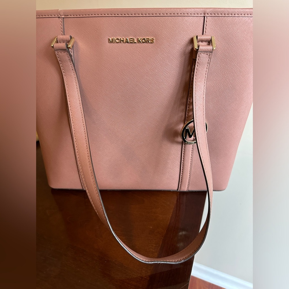 Michael Kors Saffiano Leather Tote - Light Wear - Picture 11 of 12